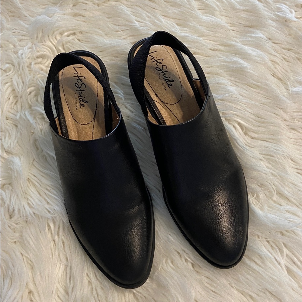 Life Stride Black Slingback Mules size 9.5 BNWOT color black see photos - Picture 11 of 12